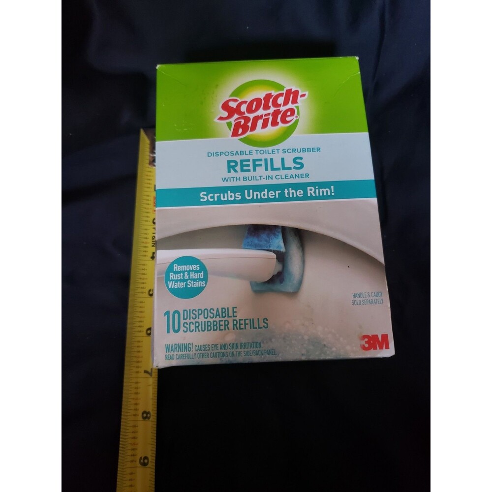New Scotch-Brite Disposable Toilet Scrubber Refills 10 Pack